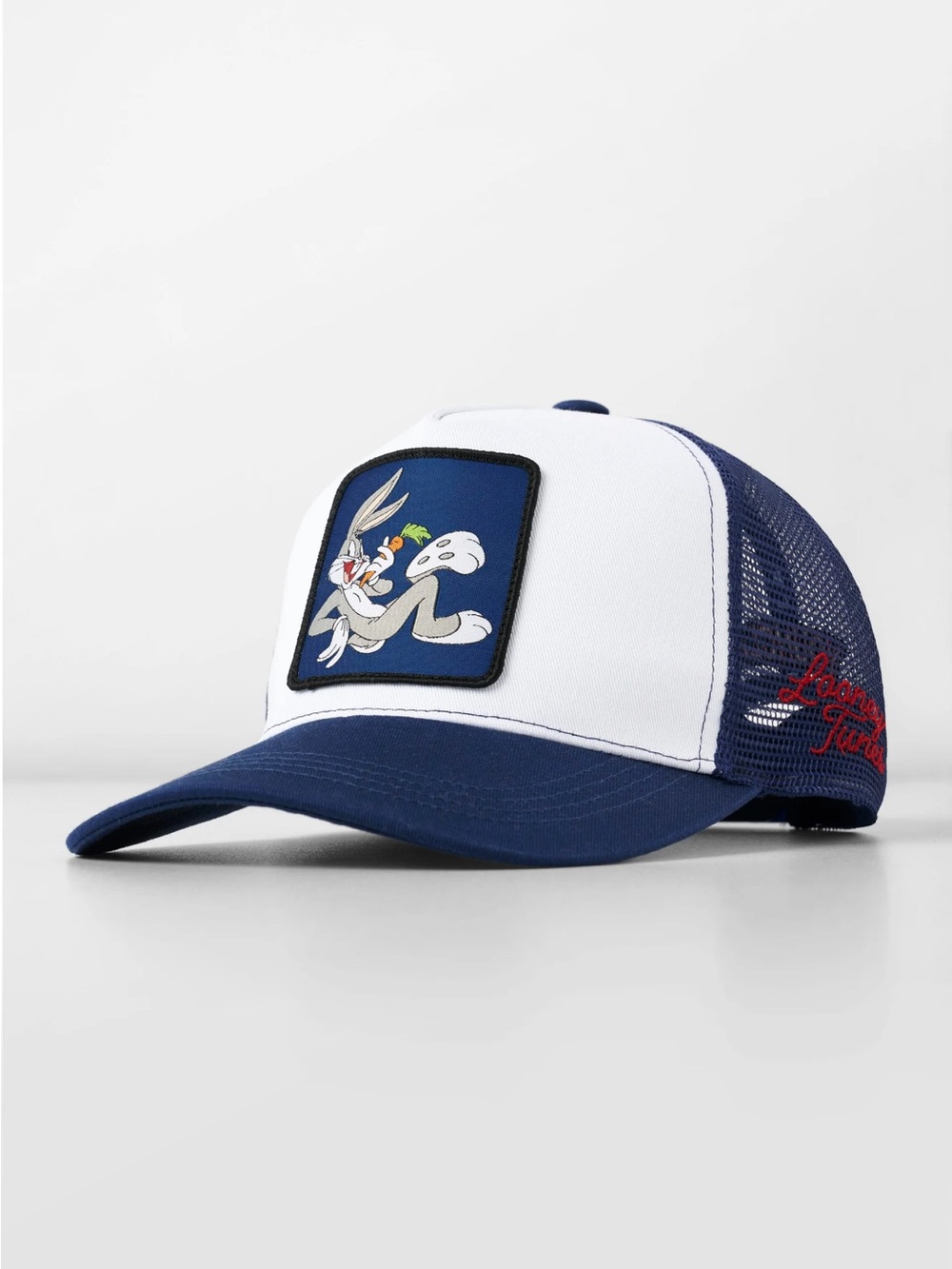 YoungLA Navy & White Bugs Bunny Trucker Hat